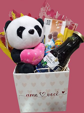Cesta de Café Afeto com Pelúcia Panda