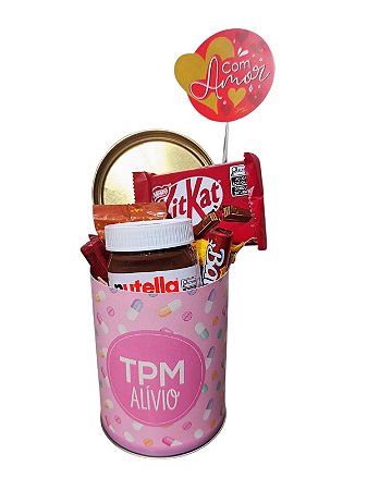 Lata TPM Alívio com Chocolates e Nutella