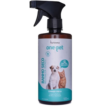 Banho Seco One Pet 500ml Para Cães e Gatos