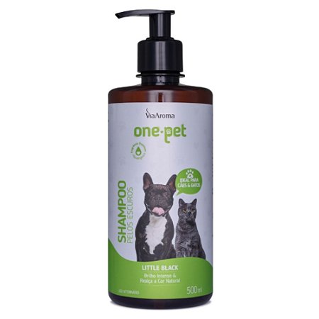 Shampoo One Pet Pelos Escuros Para Cães e Gatos -500ML