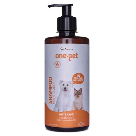 Shampoo One Pet Pelos Claros Para Cães e Gatos -500ml