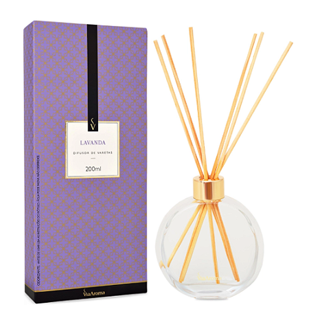Difusor de Varetas Lavanda Via Aroma - 200ml