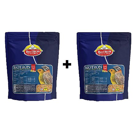 2 Unidades Tico-Tico e Canário Da Terra 500g - Biotron