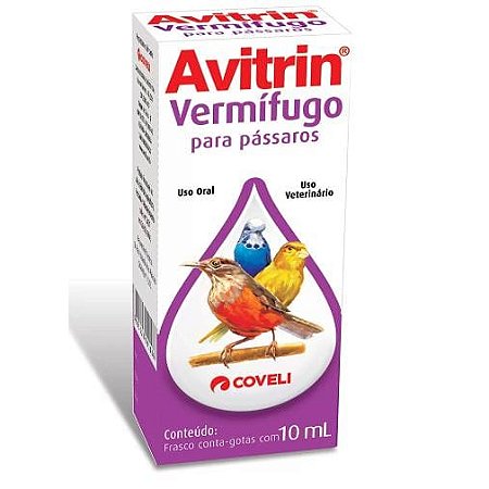 Avitrin Vermífugo p/ Passaros 10ml