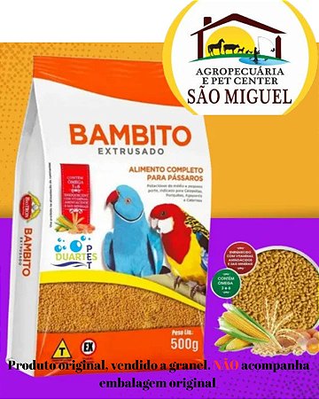 Bambito Extrusado 2KG A granel Ração Para Pássaros Biotron
