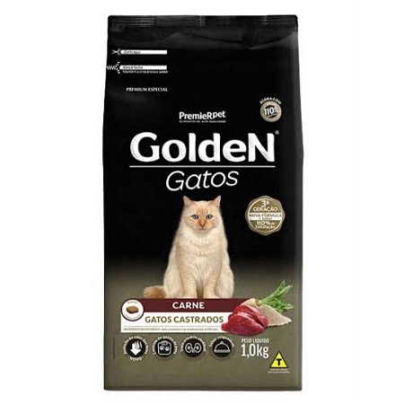 Golden Gatos Castrado Sabor Carne 10.1KG