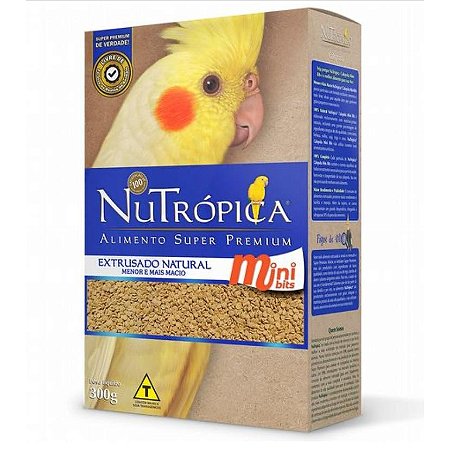 Ração Calopsita Natural Mini Bits 300g Nutrópica