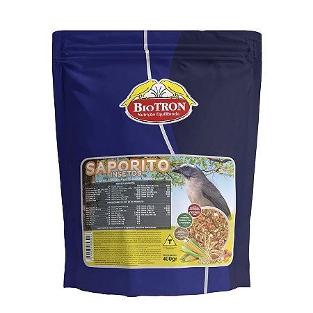 Saporito Insetos 400g Biotron Alimento para Trinca ferro e pássaros insetívoros