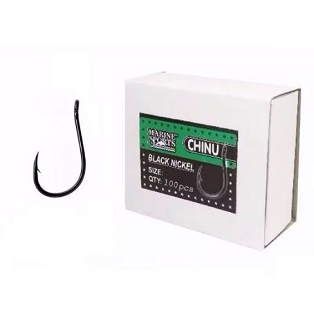 ANZOL MARINE SPORTS CHINU BLACK NICKEL 100UNID