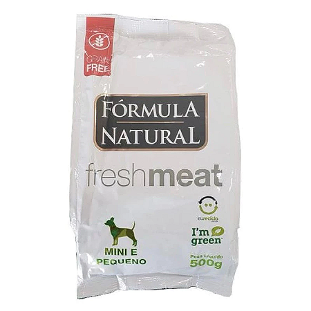 Ração Cães Fórmula Natural Fresh Meat Light Mini e Pequeno Sabor Frango 500g