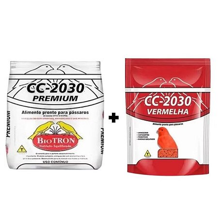 CC 2030 Vermelha Farinhada 1Kg + CC 2030 Premium Farinhada 1Kg Biotron