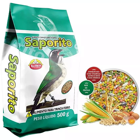 Saporito Mix Para Pássaros 1Kg A granel Biotron