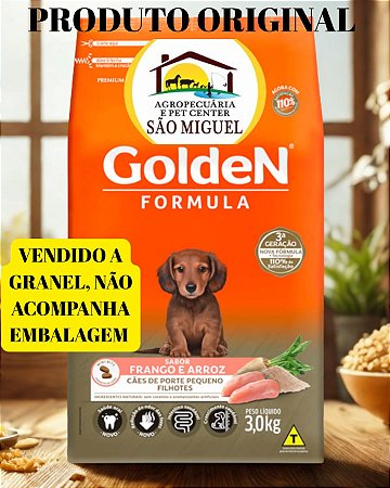 Golden Formula Filhote Mini Bits (Raças Pequenas) Sabor Frango e Arroz A granel