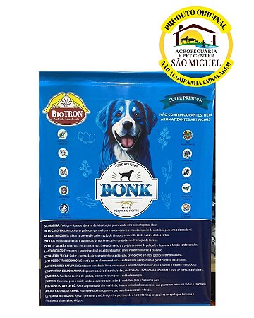 Ração Cães Adultos Mini e Pequeno Porte Bonk A Granel Biotron