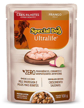 SPECIAL DOG ULTRALIFE FILHOTE FRANGO 100G SACHE