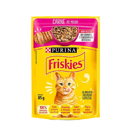 FRISKIES Filhotes Carne ao Molho 15x85g