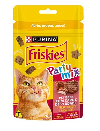 FRISKIES PARTY MIX CARNE DE VARIDADE 40GR