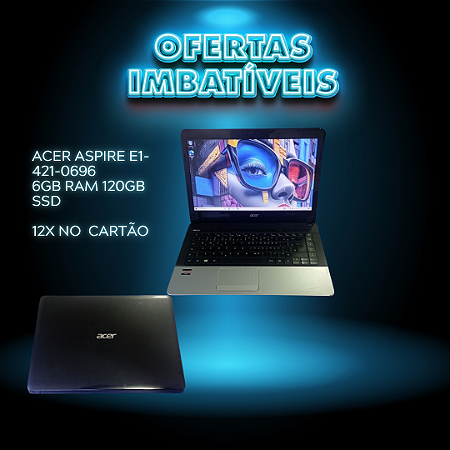 notebook acer 6gb ram 120gb ssd
