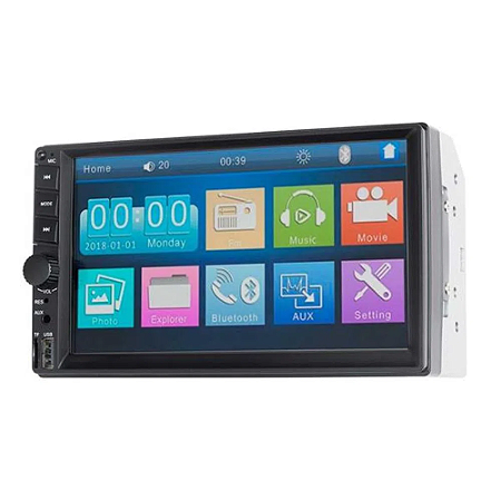 Central Multimídia 2 Din Evolve Espelhamento Ios Android Tela 7" GP348 Multilaser