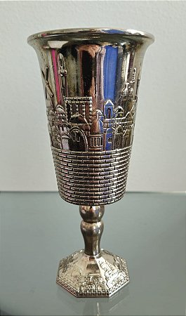 Copo / cálice / taça p kidush / judaico / Israel (antiguidade / raridade / relíquia / antiquário)