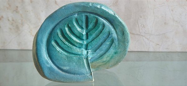 Enfeite judaico menorah / menorá / Israel / jerusalém (antiguidade / raridade / relíquia / antiquário)