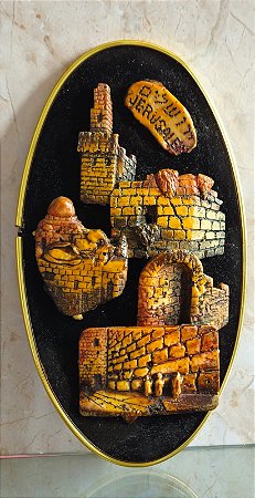 Quadro judaico / israel / jerusalém (antiguidade / raridade / relíquia / antiquário)