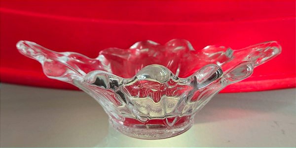 petisqueira em vidro (antiguidade / raridade / relíquia / antiquário)