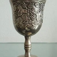 copo / cálice / taça p kidush / judaico / israel (antiguidade / raridade / relíquia / antiquário)