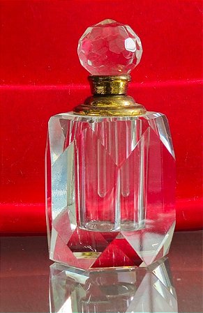 perfumeiro em cristal (antiguidade / raridade / relíquia / antiquário)