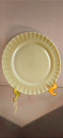prato p bolo em opalina colorex (antiguidade / raridade / relíquia / antiquário)