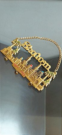 porta chaves judaico / israel / jerusalém (antiguidade / raridade / relíquia / antiquário)