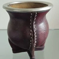 cuia p chimarrão (antiguidade / raridade / relíquia / antiquário)