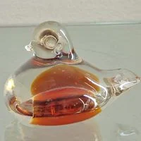 pássaro em murano (antiguidade / raridade / relíquia / antiquário)