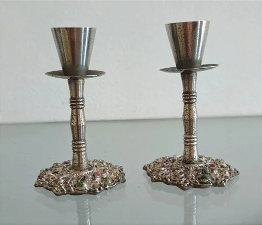 castiçais judaicos / israel / jerusalém (antiguidade / raridade / relíquia / antiquário)