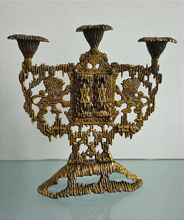 castiçal judaico / israel / jerusalém (antiguidade / raridade / relíquia / antiquário)