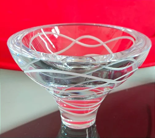 vaso em cristal (antiguidade / raridade / relíquia / antiquário)