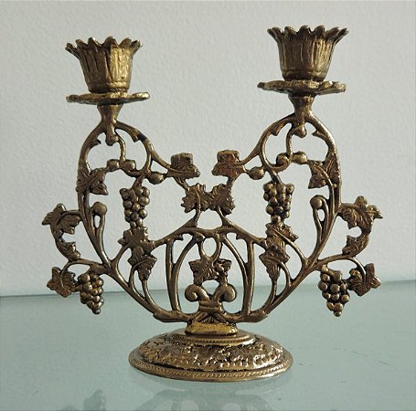 castiçal judaico / israel / jerusalém (antiguidade / raridade / relíquia / antiquário)