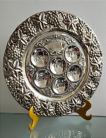 keará / prato p pessach / judaico / israel (antiguidade / raridade / relíquia / antiquário)