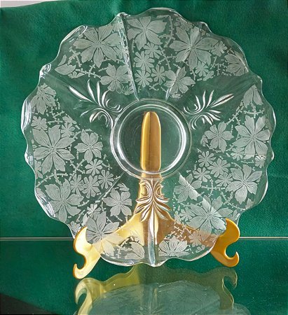 centro de mesa em vidrão (antiguidade / raridade / relíquia / antiquário)