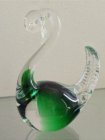 cisne em murano (antiguidade / raridade / relíquia / antiquário)