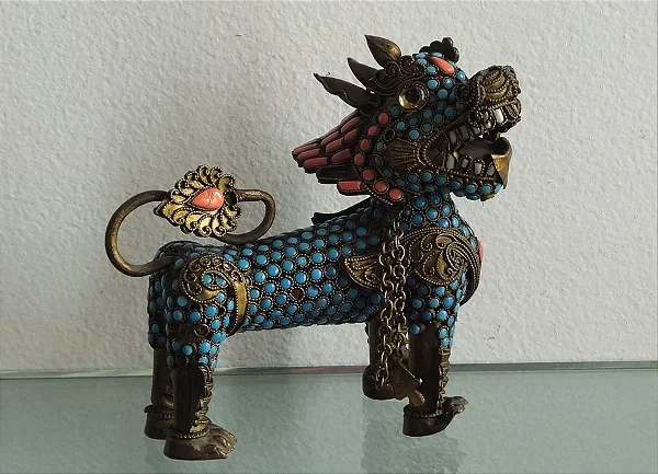 cão de fó (antiguidade / raridade / relíquia / antiquário)