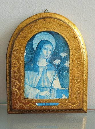 quadro santa clara (antiguidade / raridade / relíquia / antiquário)