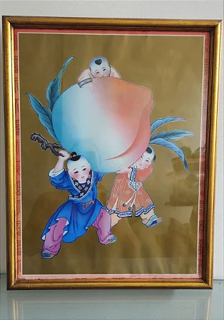 quadro chinês (antiguidade / raridade / relíquia / antiquário)