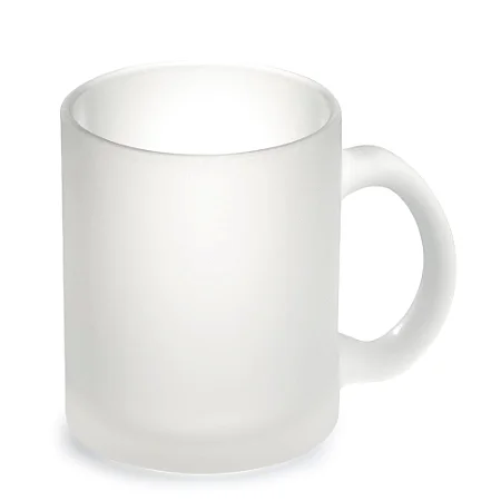 Caneca de Vidro Jateado