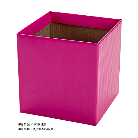 Cachepot Quadrado - Cor: Pink