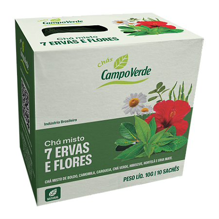 CHÁ 7 ERVAS E FLORES 10 SACHÊS – 10G