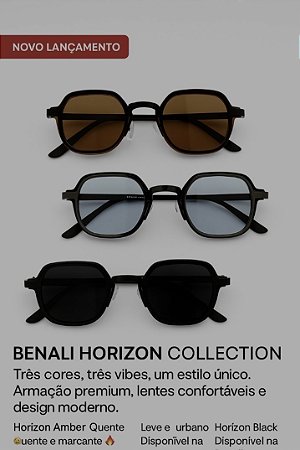 Óculos de Sol Benali Horizon Estilo e Proteção
