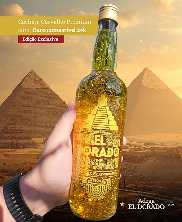 El Dorado – The Golden Spirit: Cachaça Premium de Carvalho com Flocos de Ouro 24k