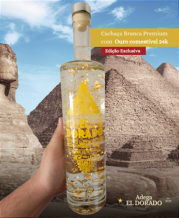 El Dorado – The Golden Spirit: Cachaça Premium Branca com Flocos de Ouro 24k