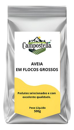 Aveia Em Flocos Grossos 500g Premium Campostella